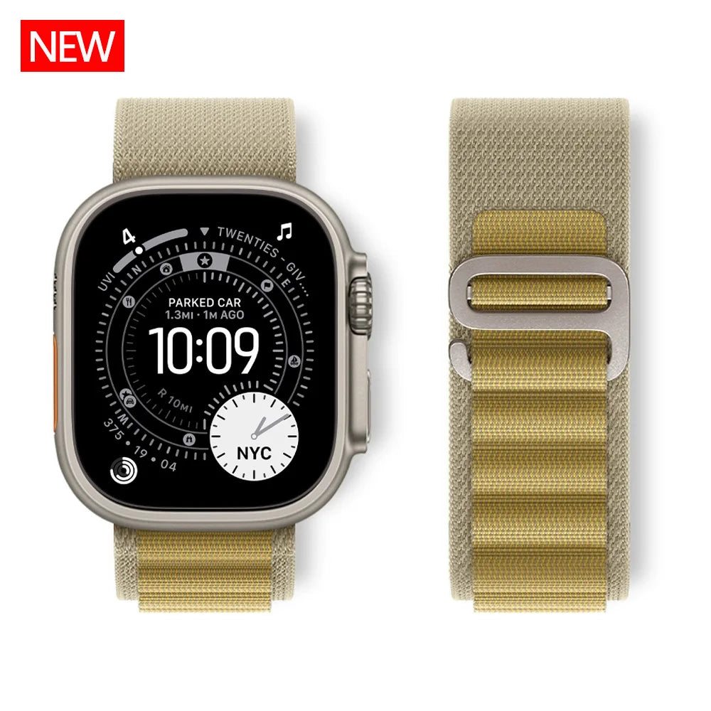 Alpine band For Apple Watch Ultra 3 band 49mm 46mm 45mm 41mm Nylon band Apple Watch Series 11 10 42mm 46mm SE3 40mm 44mm 7 8 9 Band