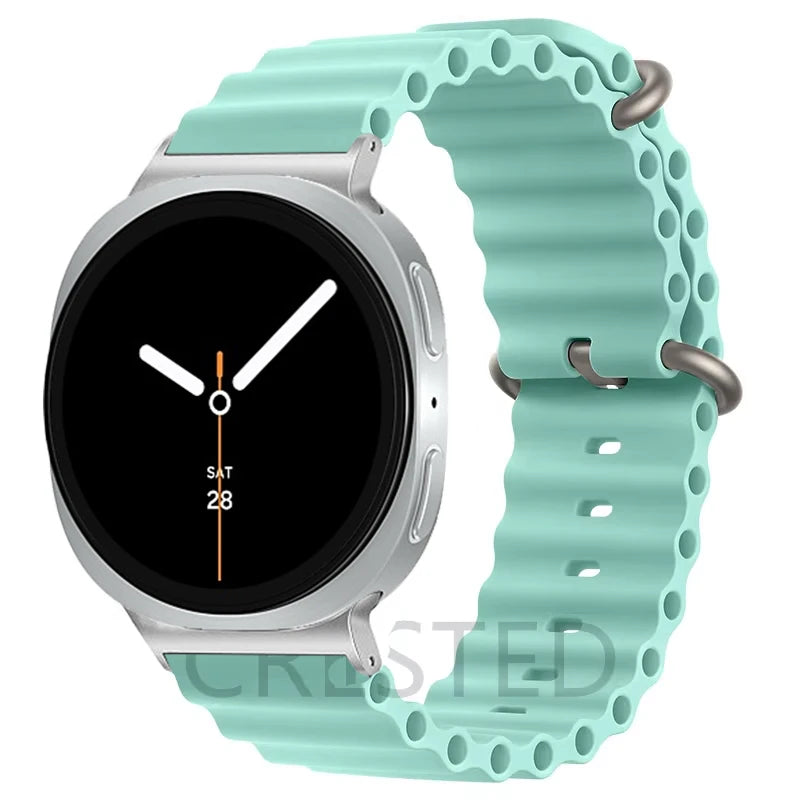 Ocean Band For Samsung Galaxy Watch 8 strap 44mm 40mm Accessories Sport Silicone Bracelet correa for Galaxy watch 8 classic 46mm
