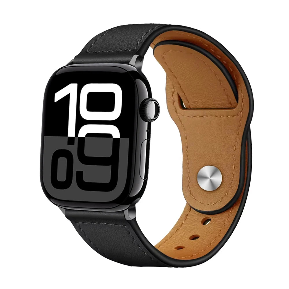 Leather band For Apple Watch 11 10 band 46mm 42mm 44mm 45mm 49mm 41mm 40mm correa band Apple Watch Series 8 9 3 4 5 6 SE 7 Ultra3