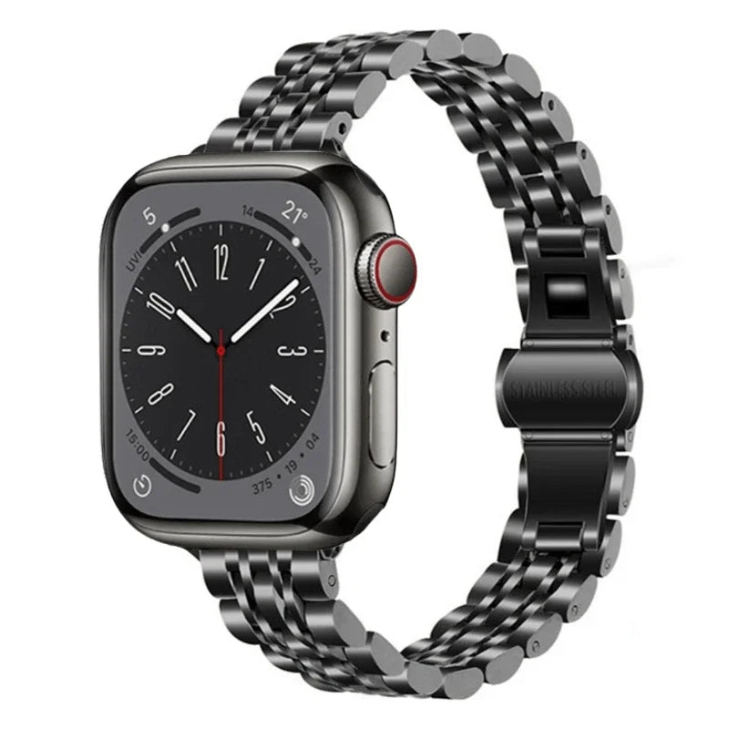 Women Slim metal band For Apple Watch 8 7 41mm 45mm Stainless Steel band Apple Watch Ultra 49mm 6 5 4 3 SE2 44mm 40mm 42mm Band