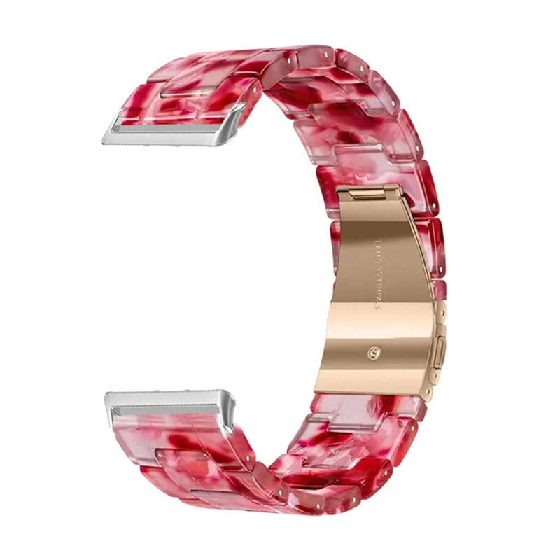 Resin Strap Compatible with Samsung Galaxy Fit3 Quick Release Men Women Bracelet for Galaxy Fit 3 Strap
