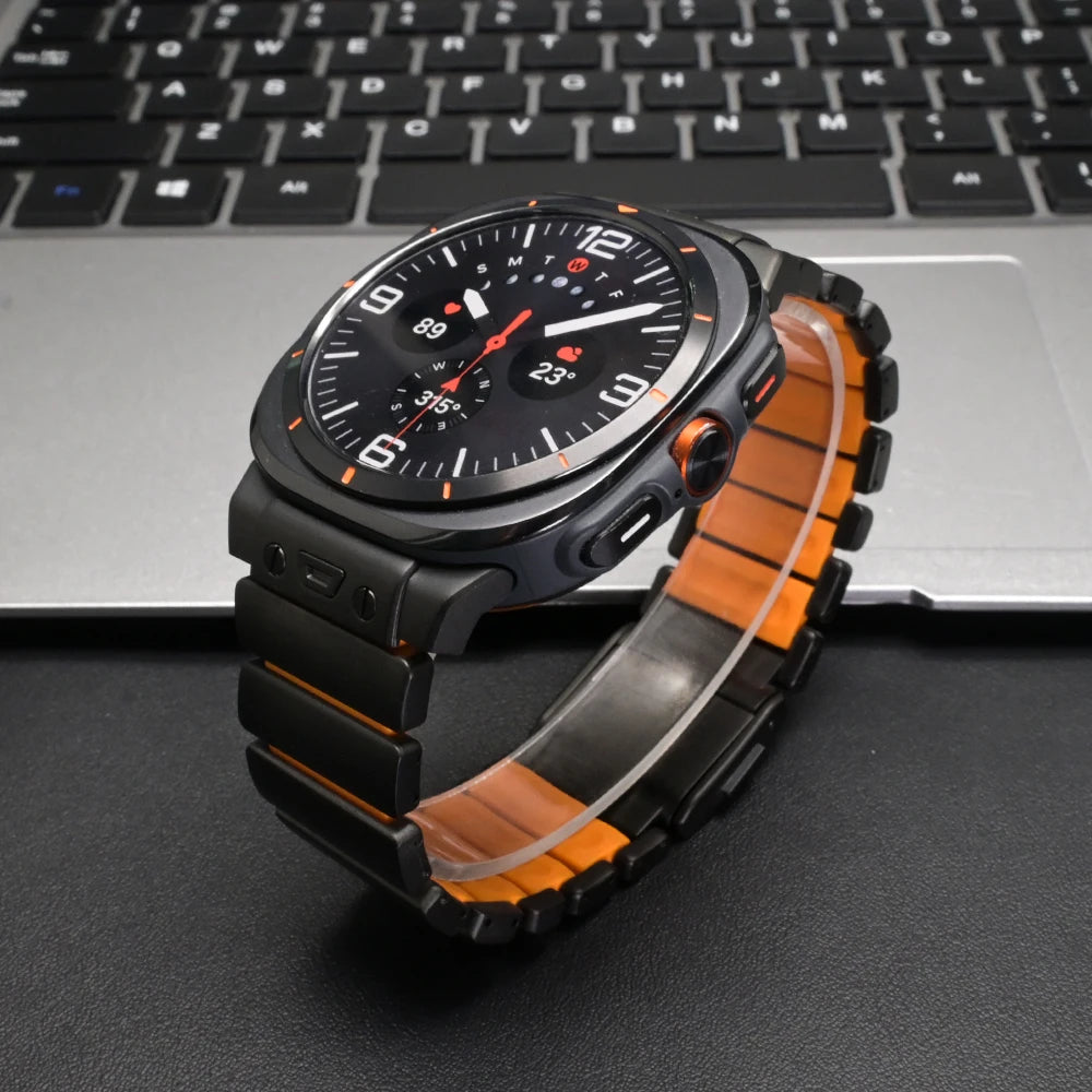 Titanium Strap for Samsung Galaxy Watch 8 Ultra 2025 Watchband Rubber Metal Band for Samsung Galaxy Watch Ultra 47mm 2024 Correa