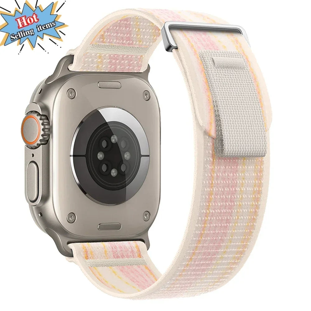 Trail Loop Nylon band For Apple Watch Series 11 10 9 8 7 46mm 42mm 45mm 41mm Ultra 49mm band Wristband Apple Watch 6 5 SE 44mm 40mm