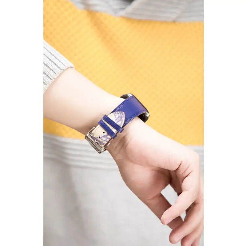 Leather Watch band for Apple Watch band 46mm 44mm 49mm 45mm 42mm 40mm 38mm 41mm band Apple Watch Series 10 Ultra 9 8 7 6 5 4 3 SE