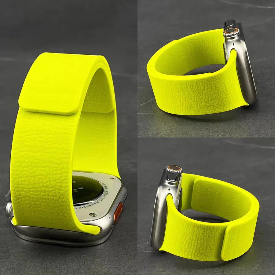 Magnetic Silicone band for Apple Watch band Ultra 3 40mm 44mm 46mm 45mm 49mm 42mm 41mm correa band Apple Watch 11 10 SE 9 8 7 6