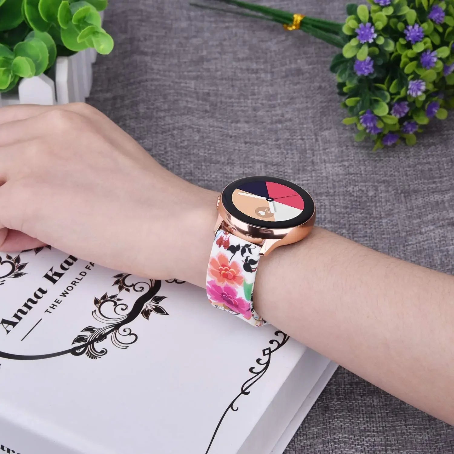 20mm/22mm strap For Samsung Galaxy watch 7/4/6/5 pro/Classic Active Printing Silicone bracelet For Amazfit GTR/GTS 4-2 mini band