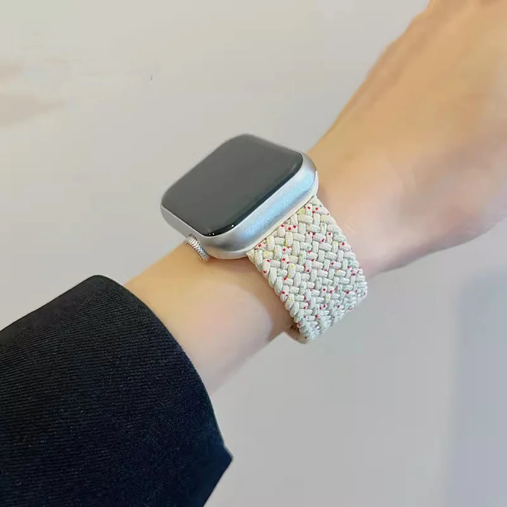 Band For Apple Watch Series 10 46mm 42mm 9 7 8 5 SE 6 44mm 45mm 40mm 38mm 41mm Ultra 49mm band correa Braided Solo Loop band