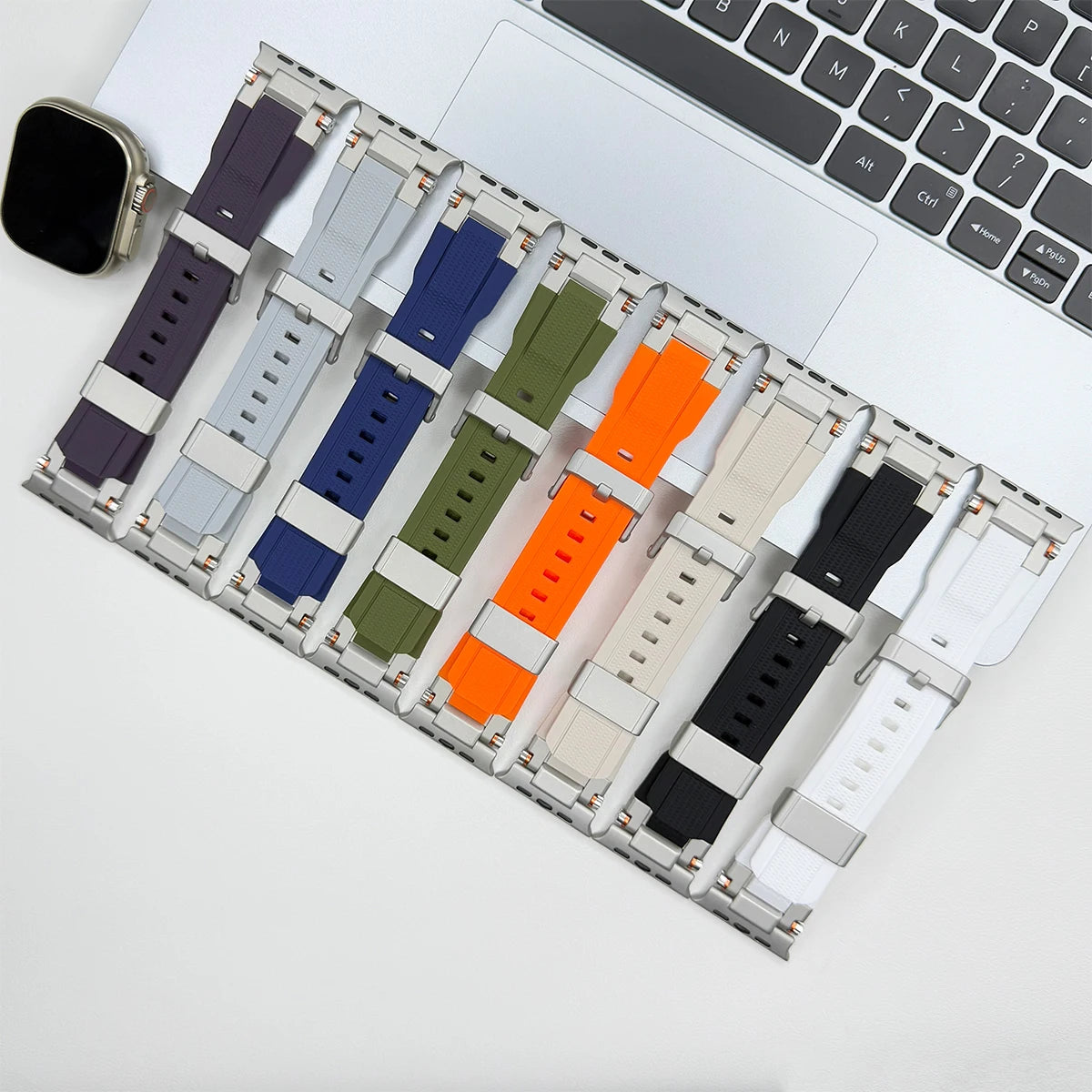 Men's Sport TPU band for Apple Watch band Ultra 2 49mm 46mm 45mm 44mm 42mm Silicone band for Apple Watch Series 10 9 8 7 6 5 4