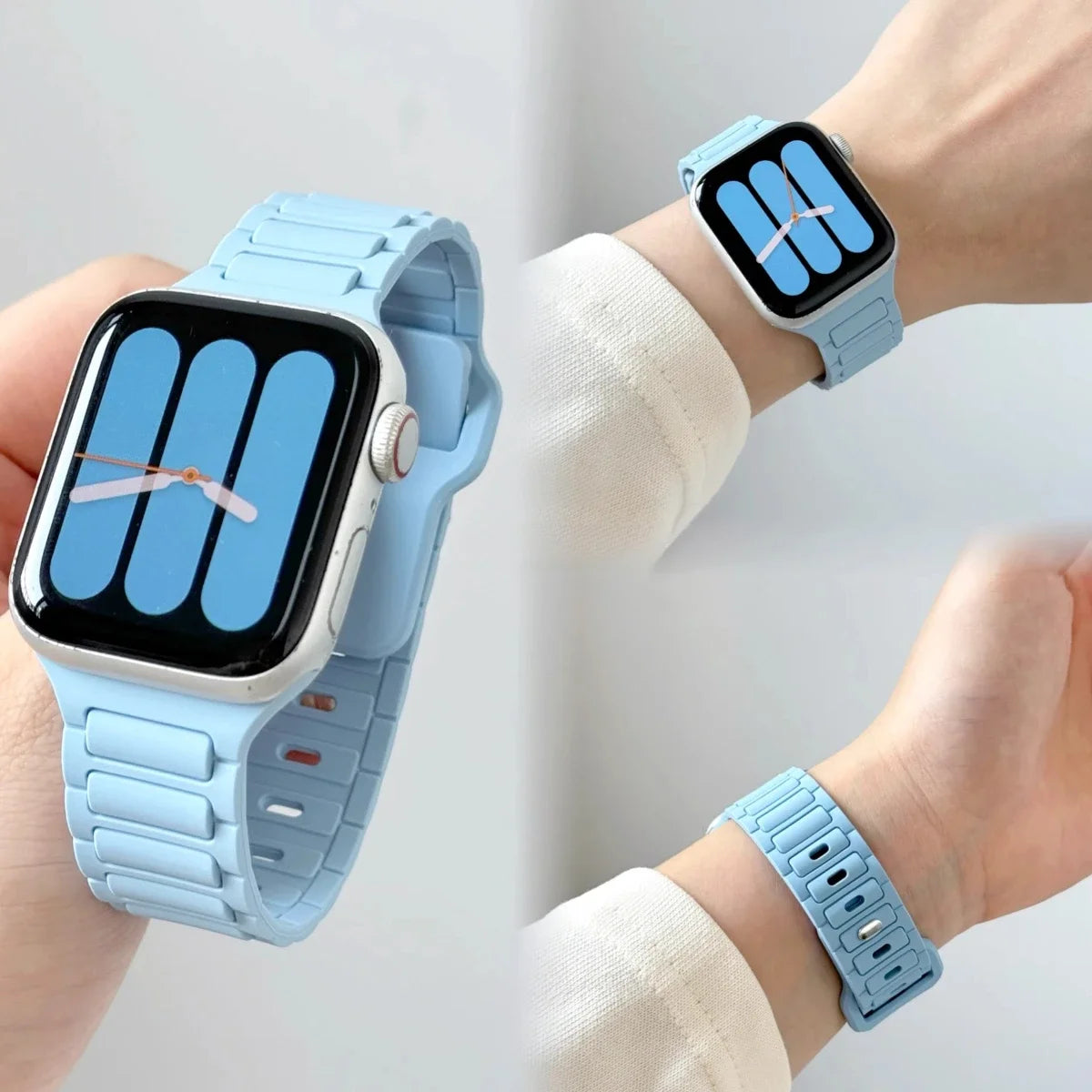 band For Apple Watch band 44mm 45mm Ultra 1 2 49mm 40mm 41mm 42mm 45mm 44mm Silicone band Apple Watch Series 10 9 8 SE 7 6 5 Band