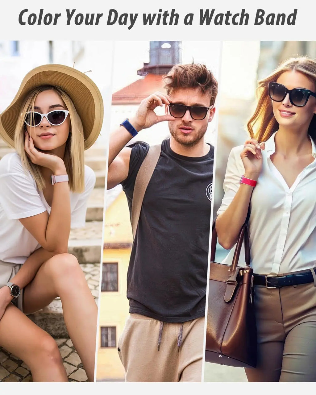 Nylon Loop band for Apple Watch band 46mm 40mm 41mm 42mm 44mm 45mm 38mm Adjust band for Apple Watch Ultra 49mm 8 7 6 SE 5 4 Band