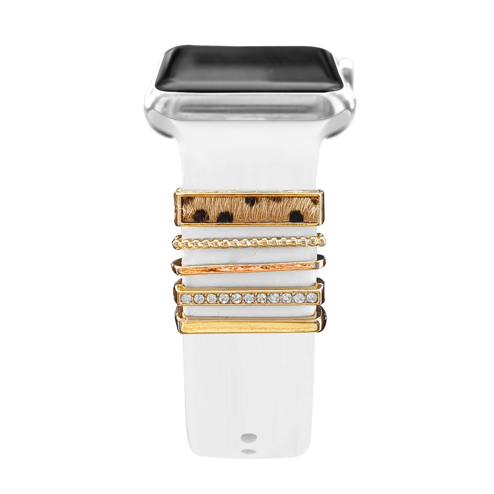Decoration For Apple Watch band Series 8 7 6 5 4 SE 9 Accessories Diamond Jewelry Charms for Samsung Huawei watch fit 3 band