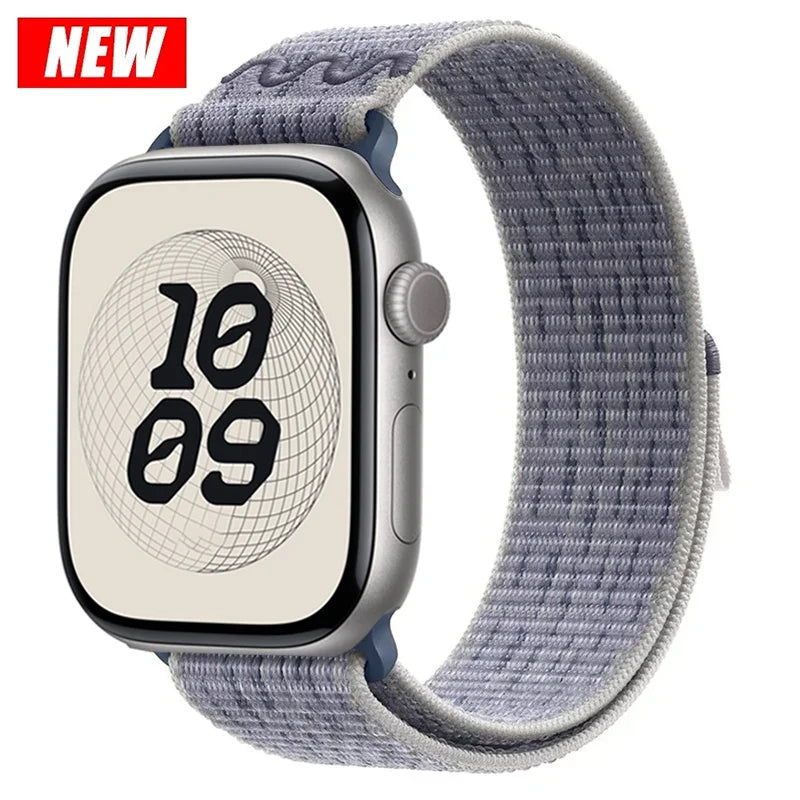 For Apple Watch band 49mm Series 11 10 9 8 7 6 5 4 SE Ultra 2 3 Stripe band 42mm 46mm 45mm 40mm 44mm 41mm Apple Watch Sport Nyon Loop