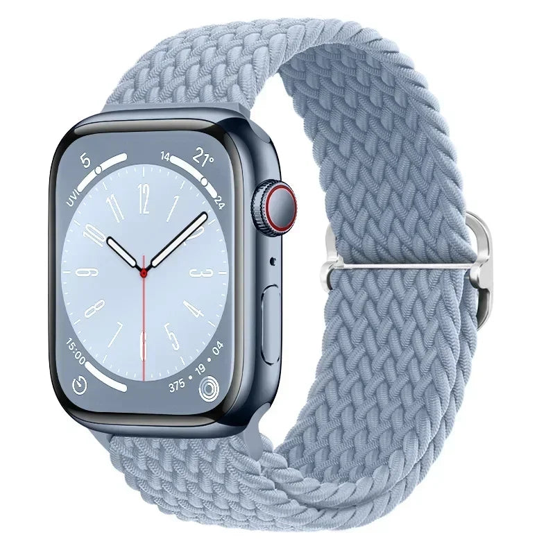 Braided Nylon band for Apple Watch band Ultra 2 49mm Series 10 46mm 42mm 44mm 40mm 41mm Adjustable band Apple Watch 9 8 7 6 SE 5 4