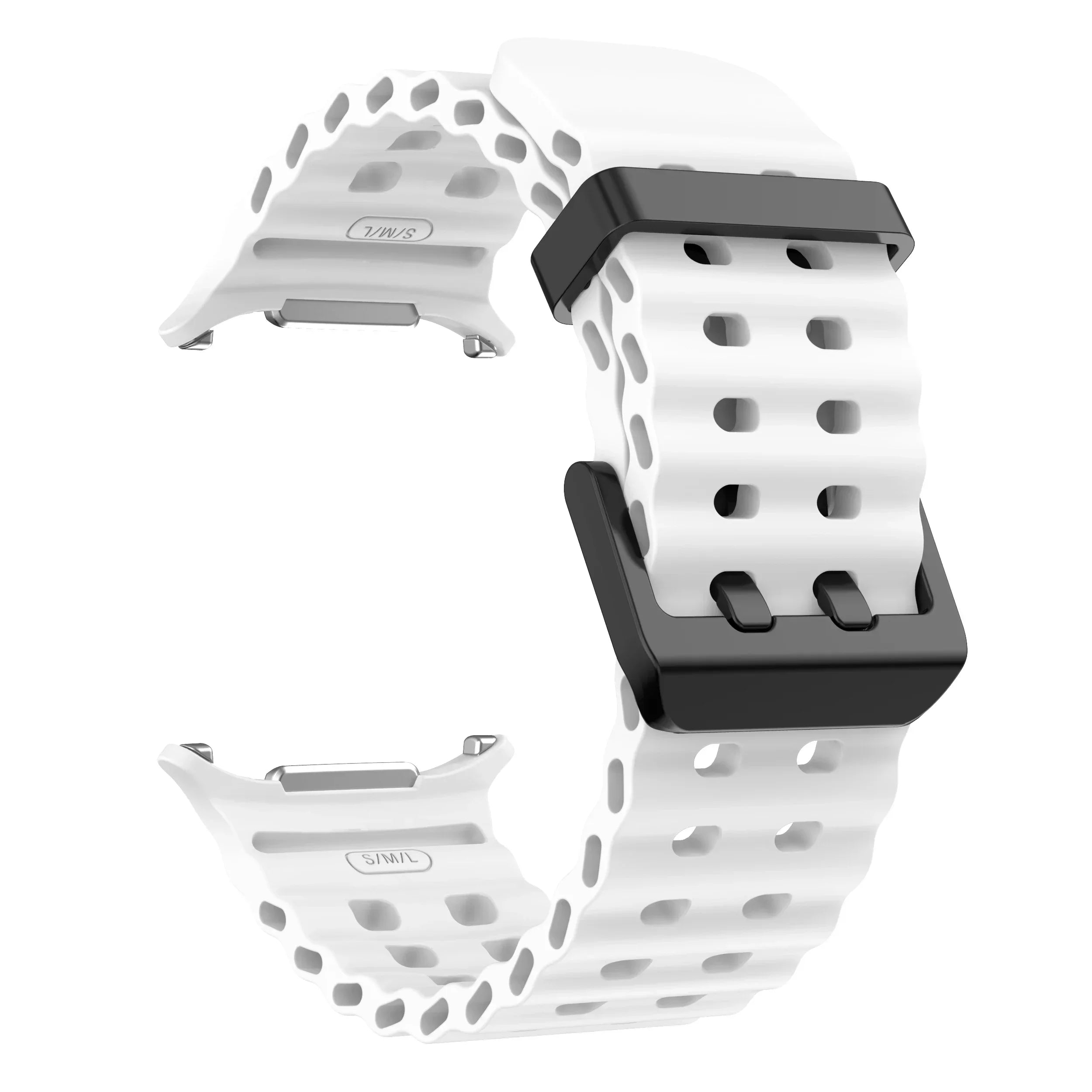 Marine Band For Samsung Galaxy Watch ultra 2025/7 ultra Accessories Two color Sport silicone Bracelet Galaxy Watch ultra Straps