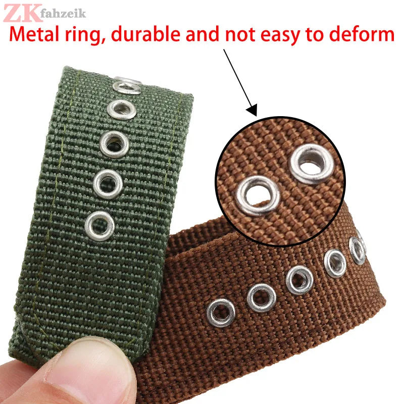 18mm 20mm 22mm Band Nylon Watch Strap for Samsung Galaxy Watch 5 Pro 42mm 46mm Active1 Active2 Gear S3 Frontier Sports