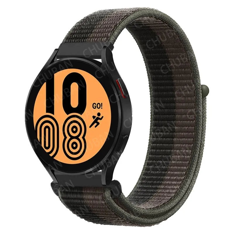 Nylon loop For Samsung Galaxy Watch 6 5 Pro/4/classic/gear s3 frontier/active Sport Bracelet Huawei watch gt2 3 22mm 20mm Strap