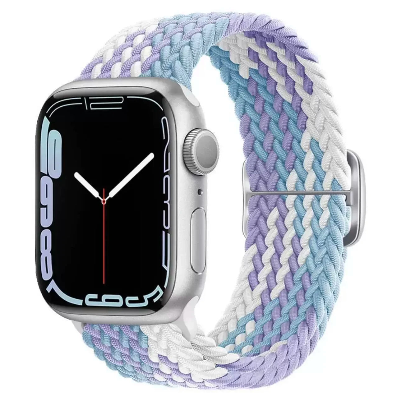 Braided Loop For Apple Watch band 49mm 44mm 45mm 41mm 42mm 38mm 40mm Elastic Solo band Apple Watch Ultra Series 7 SE 3 6 8 Band