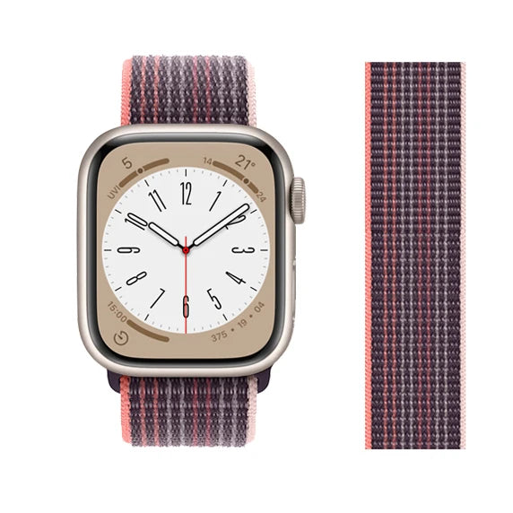 Nylon loop Correa For Apple Watch band 45mm 44mm 46mm 40mm 49mm 41mm 42mm 38mm band Apple Watch Series 6 SE 7 8 9 10 Ultra 2 bands