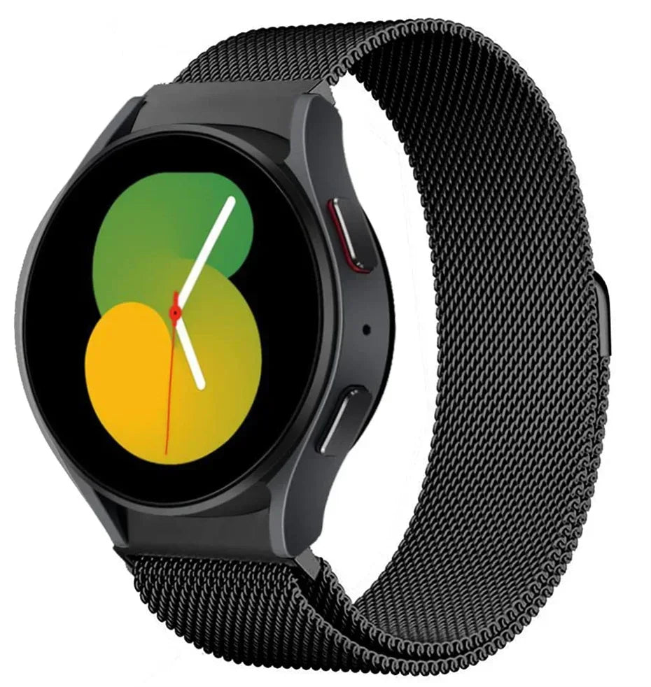 No Gaps Band For Samsung Galaxy Watch 7/FE/6/4/5/5 pro 44mm 40mm 20mm Milanese Loop Bracelet Galaxy 4-6 classic 43mm 47mm Band