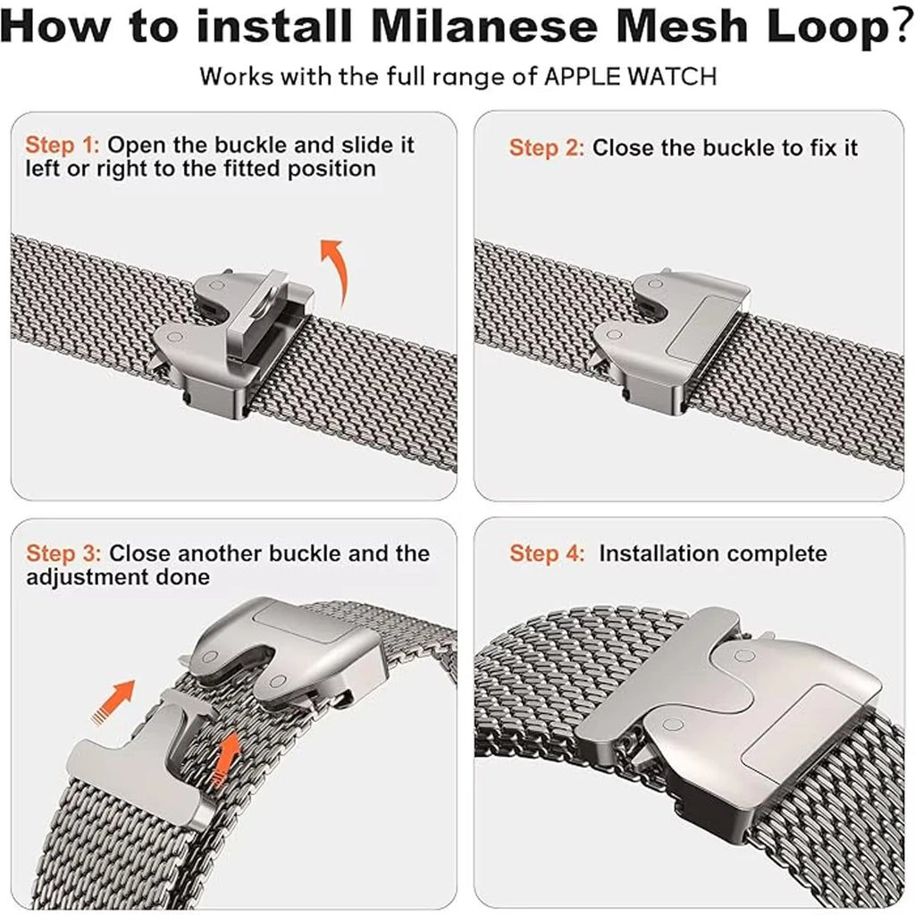 Milanese parachute band For Apple Watch band Ultra 3 2 49mm 46mm 44mm 45mm 41mm 42mm band Correa Apple Watch Series 11 10 9 8 7 SE