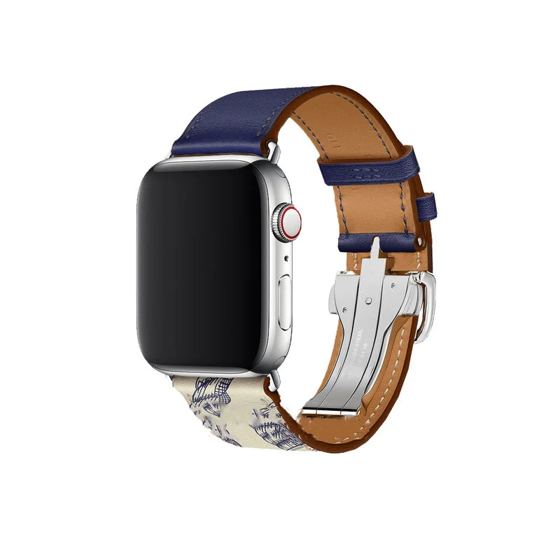 Genuine Leather band For Apple Watch Series 11 10 9 8 SE 3 band 46mm 44mm 41mm 45mm 42mm 38mm band Apple Watch Ultra 3 2 1 49mm