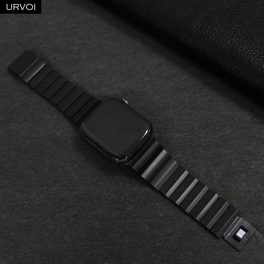 URVOI Titanium band for Apple Watch Ultra 3 2 Series 11 10 9 8 7 6 SE band for Apple Watch Magnet Closure accessories 46mm 49mm