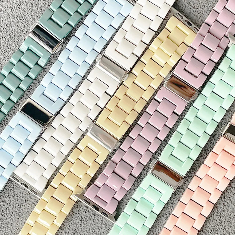 Candy band For Apple Watch band 44mm 40mm 41mm 45mm 38mm 42mm emovable link band Apple Watch Series 9 8 7 SE 6 5 4 3 Ultra 2 49mm