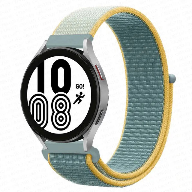 Nylon Loop Band For Samsung Galaxy Watch 6 4 7 classic/5 Pro/active 2/Gear S3 20mm/22mm Bracelet Huawei watch GT 2e 3 pro strap