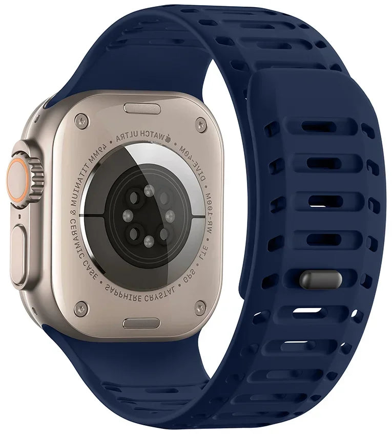 Magnetic Silicone band for Apple Watch Ultra 3 2 1 49mm Series 11 10 46mm Sport watch band Apple Watch 9 8 7 6 5 SE 3 45mm 44mm Band