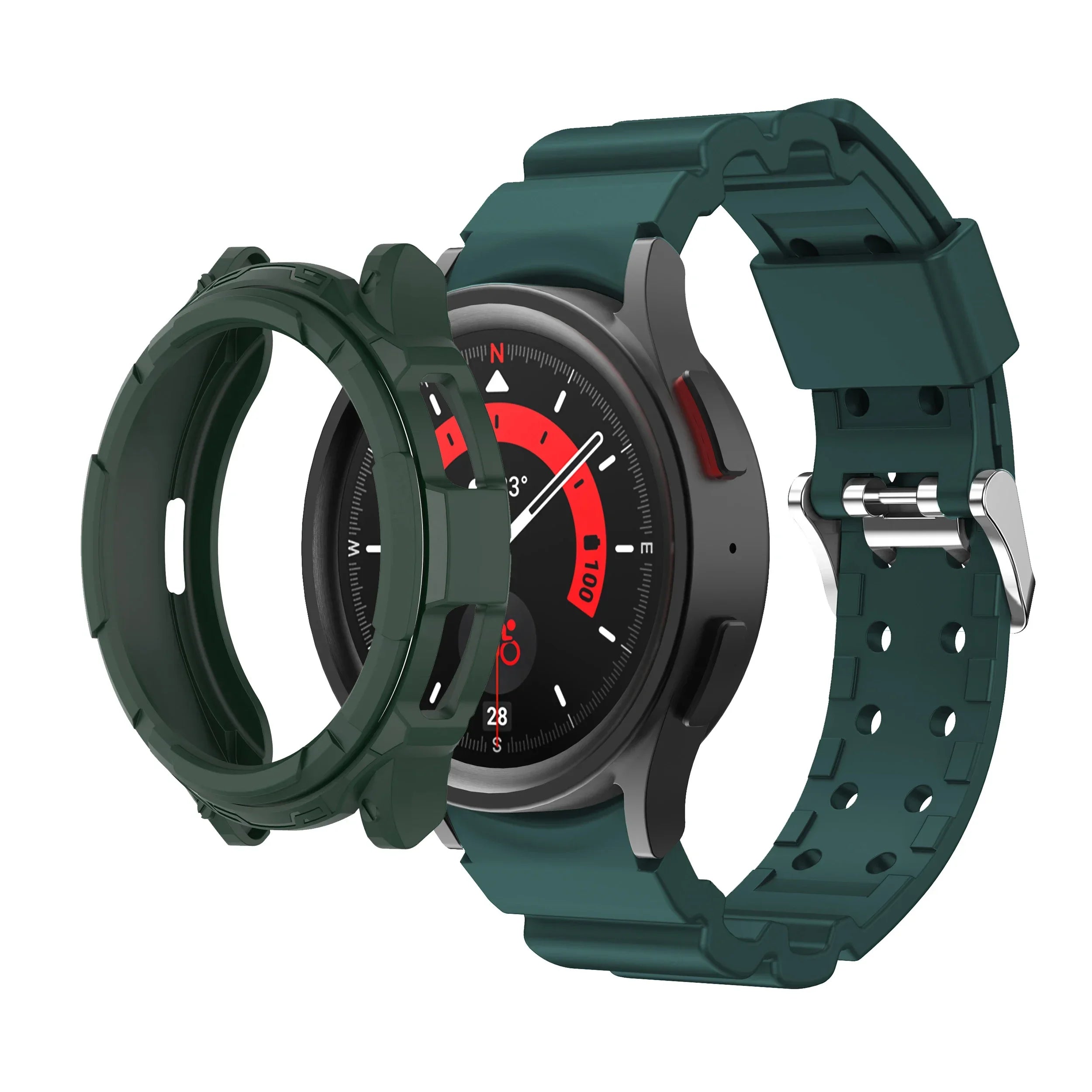 Silicone Strap+Case for Samsung Galaxy Watch 6 Classic 43mm 47mm Sport Loop Band Screen Protective Cover for SAMSUNG 6Classic