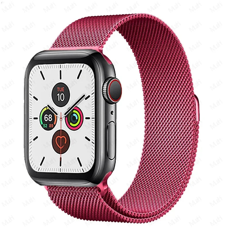 Milanese Loop for Apple Watch band 44mm 40mm 45mm 41mm 42mm 38mm 44mm band Ultra 2 49mm metal band Apple Watch Series 9 8 7 6 SE 5 4 3