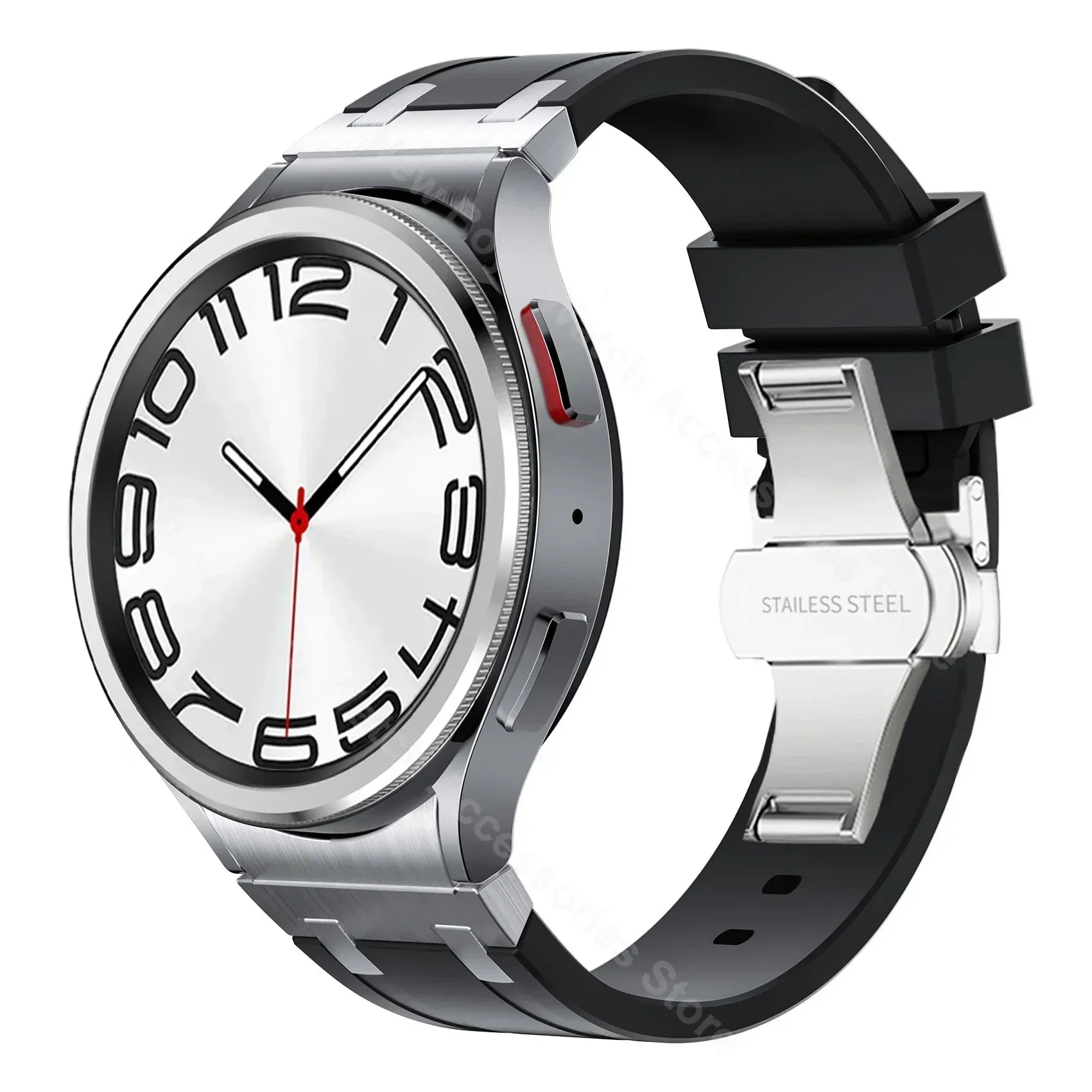 Silicone band for Samsung Galaxy Watch 7 40mm 44mm 6 4 classic 46 47mm 42 43mm 5 pro 45mm watchband no gaps men sports bracelet