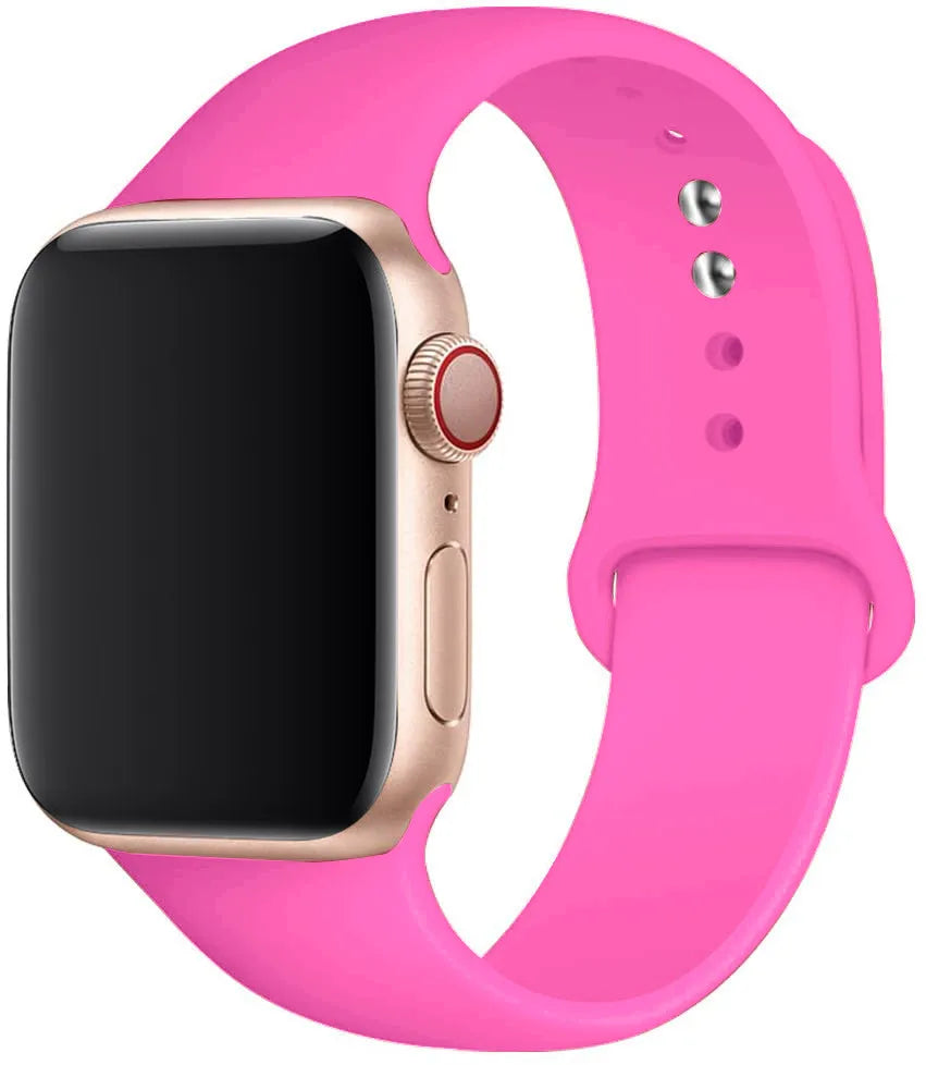 Silicone band For Apple Watch band 40mm 49mm 44mm 45mm 46mm 42mm 41mm 38mm sport band Apple Watch Series 10 9 8 3 SE Ultra 2
