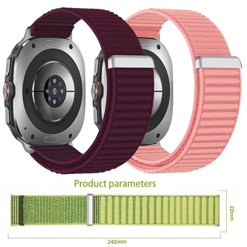 Comfortable Nylon Strap For Samsung Galaxy Watch 8 Classic 46mm Replacement Bracelet Wristband Samsung Watch 8 44mm 40mm Correa