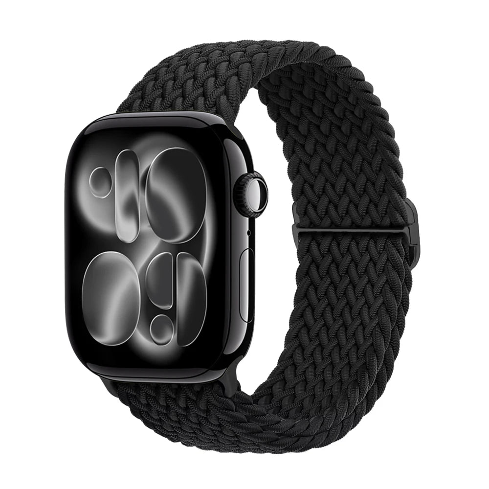 band for Apple Watch 11 band 42mm 46mm 44mm 40mm 45mm Apple Watch Ultra 3 49mm Elastic Braided band correa Series 10 9 8 7 6 SE