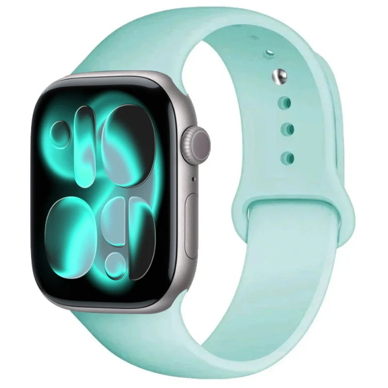 For Apple Watch band 46mm 42mm 45mm 44mm 40mm Silicone sport band Apple Watch Series 11 10 8 7 6 5 4 SE 9 Ultra 3 2 49mm band