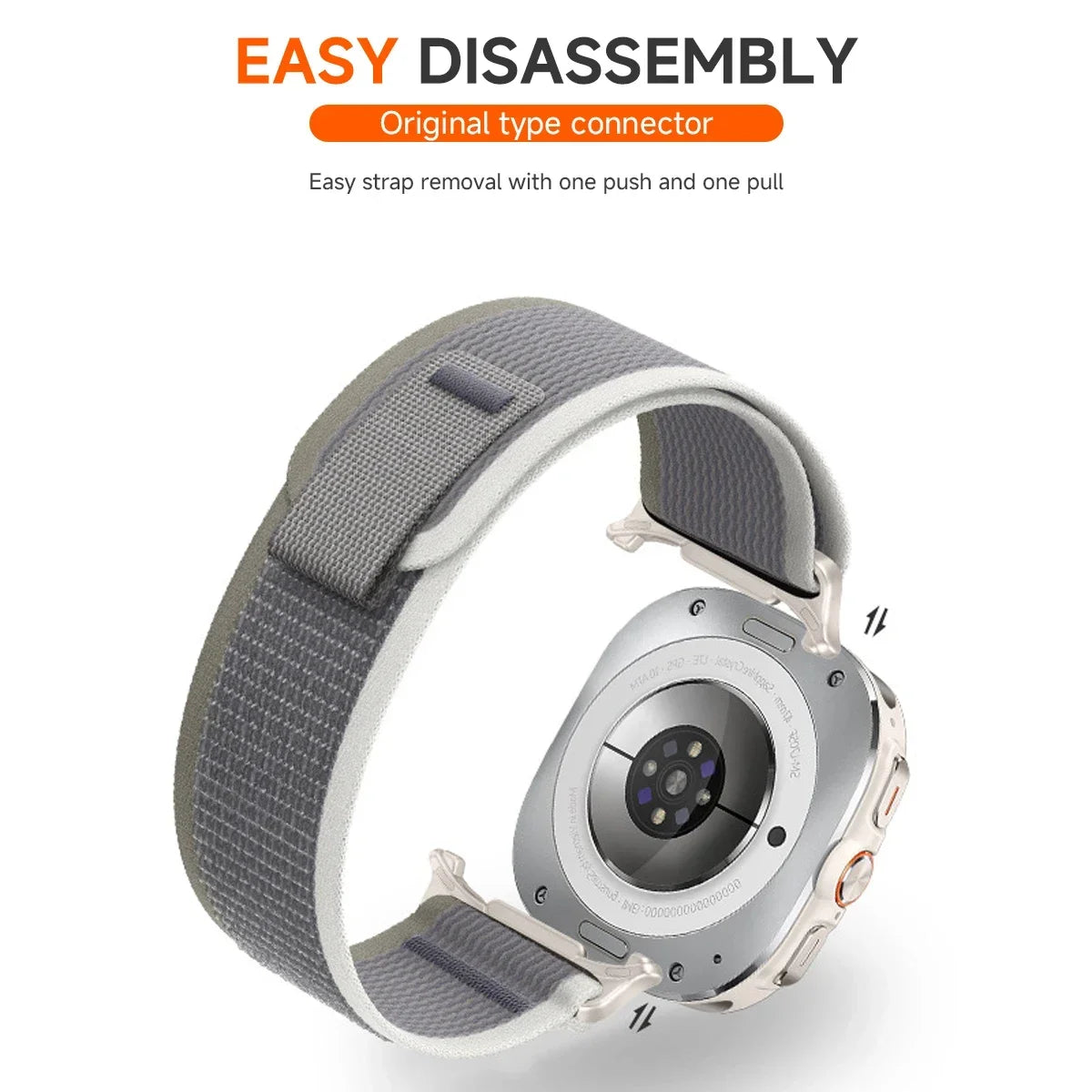 Trail Loop Strap for Samsung Galaxy Watch 7 Ultra 47mm No Gaps Band Nylon Bracelet Wristband for Samsung Watch Ultra 47mm Belt