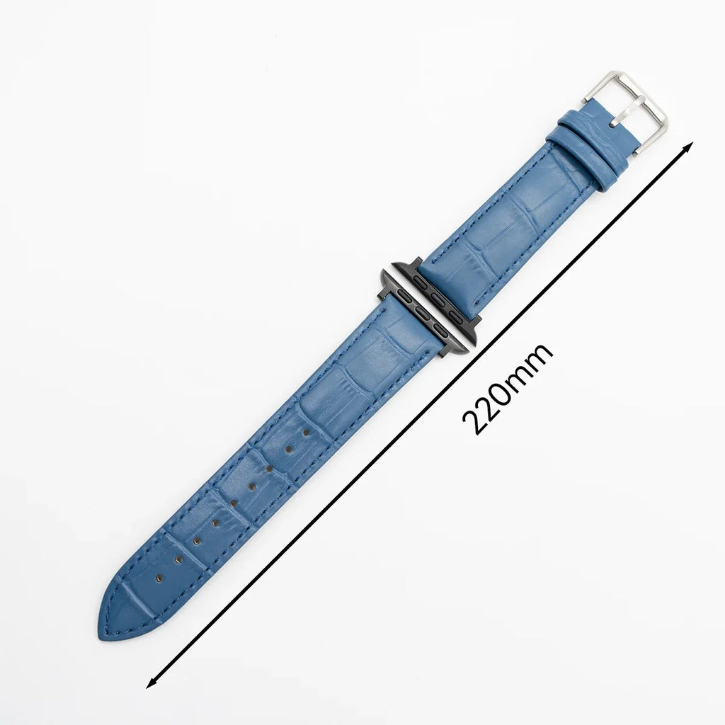 Watchband for Apple Watch Series Ultra 10 9 8 7 SE 6 5 4 3 2 1 Bamboo Patterns Leather band 49mm 46mm 45mm 44mm 41mm 40mm 38mm