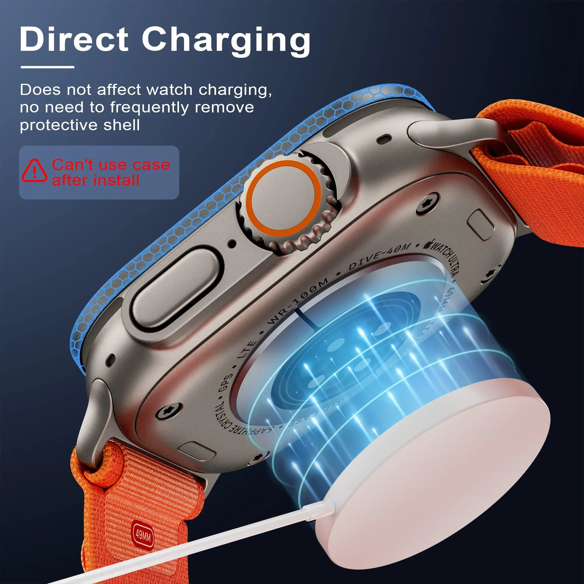 Tempered Glass For Apple Watch band Ultra 49mm Screen Protector Anti Scratch HD Full Film metal Bumper Apple Watch Ultra 49mm band