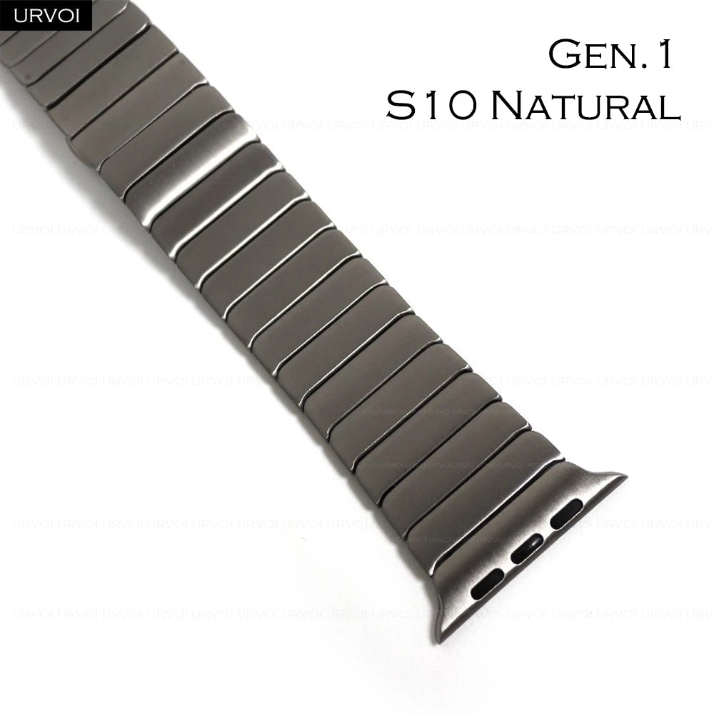 URVOI band for Apple Watch Ultra 3 2 Link band gen.1 3 stainless steel band butterfly clasp wristband for Apple Watch 45mm 46mm 49mm