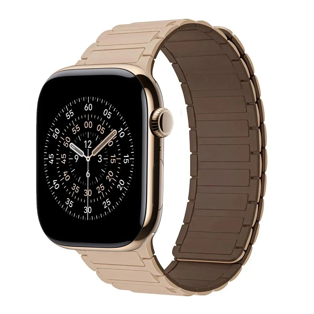 New Sport Silicone band for Apple Watch band Ultra 3 49mm 11 10 46mm 42mm Magnetic band Apple Watch 9 8 7 6 5 SE 45mm 41mm 44mm 40mm