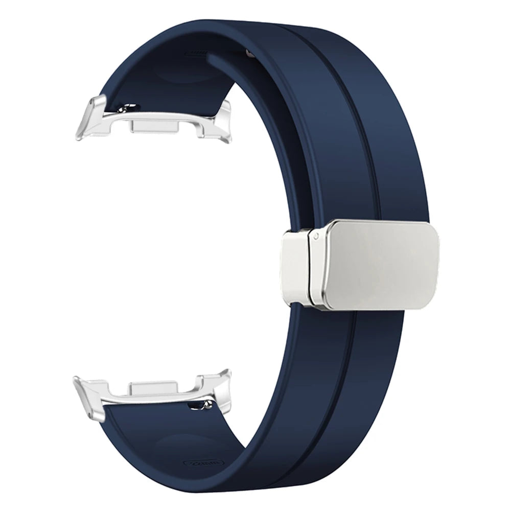 Soft Silicone Band for Samsung Galaxy Watch 8 40mm 44mm Magnetic Watchband for Galaxy Watch8 Classic 46mm Ultra 2025 Accessories