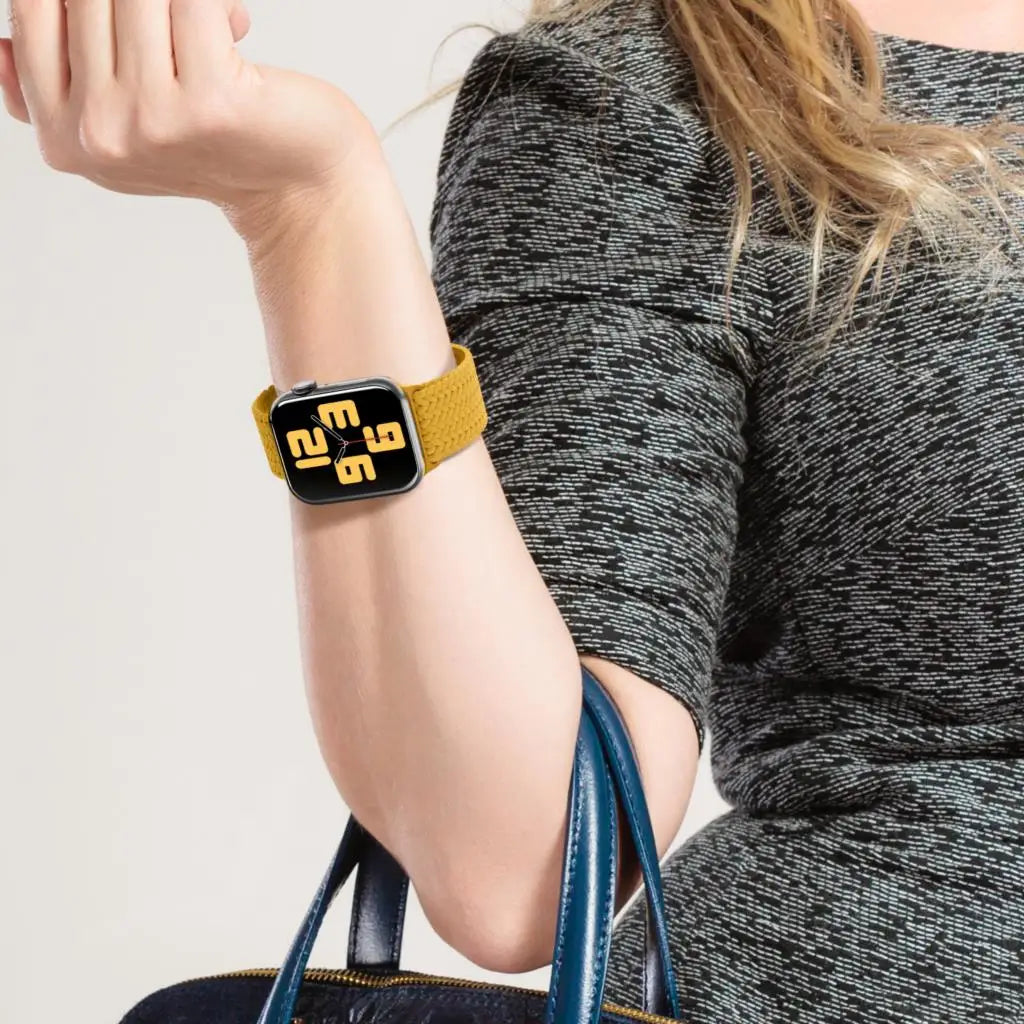 band For Apple Watch band 46mm 45mm 44mm 49mm 40mm 41mm 42mm Braided loop correa band Apple Watch Series 10 8 9 7 5 SE 6 4 Ultra