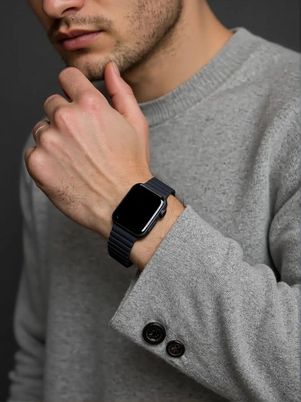 Magnetic Silicone band For Apple Watch band 44mm 45mm 40mm 46mm 42mm 49mm 41mm band Apple Watch Series 11 10 9 8 7 6 SE 3 Ultra2