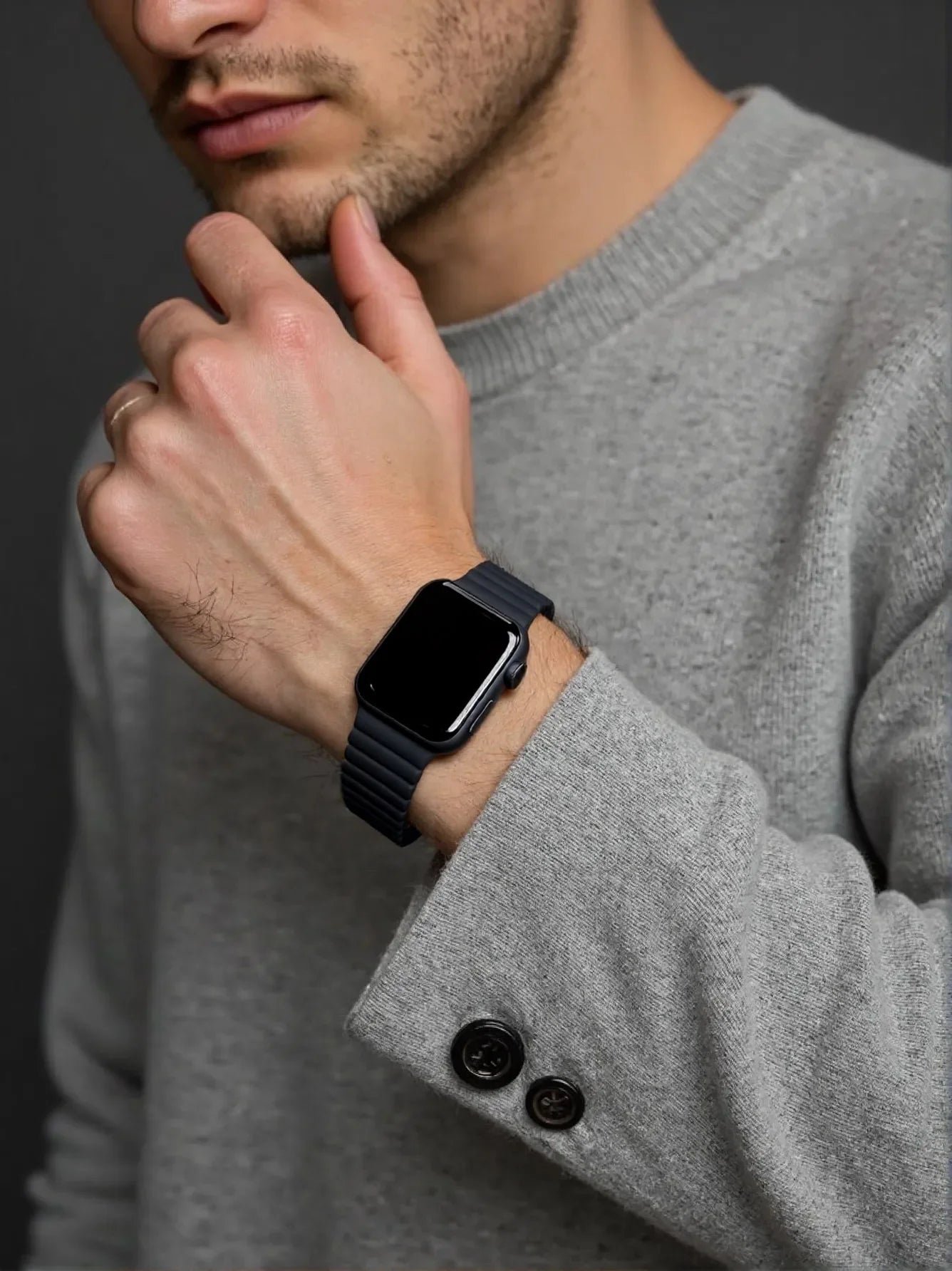 Magnetic Silicone band For Apple Watch band 44mm 45mm 40mm 46mm 42mm 49mm 41mm band Apple Watch Series 11 10 9 8 7 6 SE 3 Ultra2