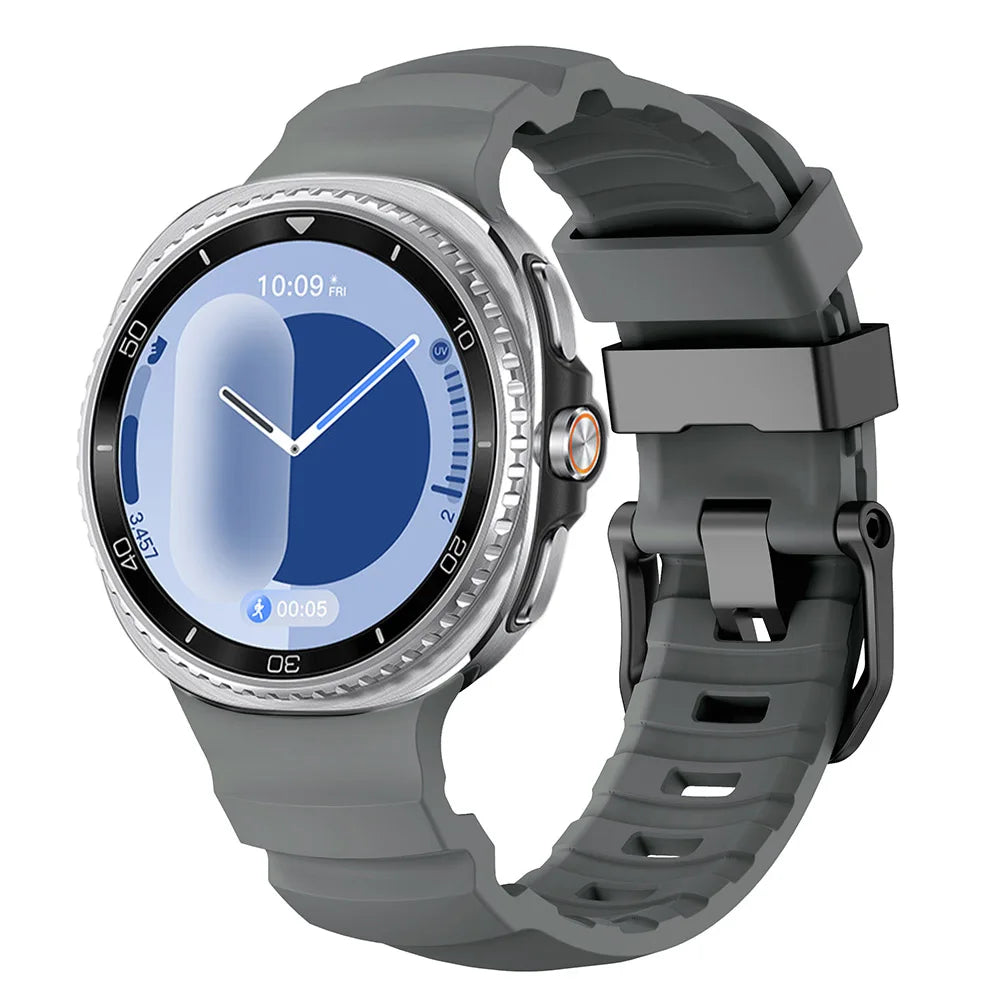 Trail Silicone Band for Samsung Galaxy Watch 8 Strap 44mm 40mm No Gaps Bracelet for Galaxy Watch 8 Classic 46mm Sport Wristband