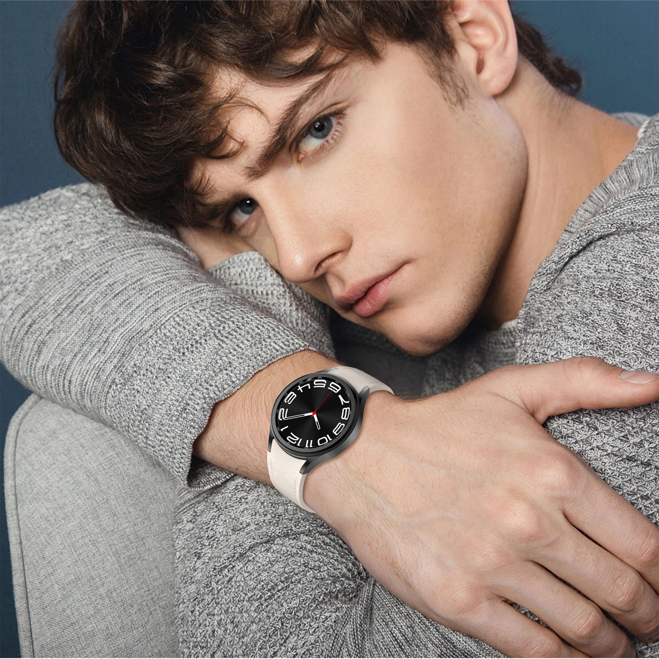 Genuine Leather+silicone Strap for Samsung Galaxy Watch 6 5 7 44mm 40mm 20 Bracelet Galaxy Watch 6 4 Classic 47mm 46mm 43mm 42mm