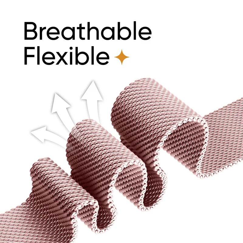 Milanese Loop band For Apple Watch band Ultra 2 49mm 46mm 45mm 44mm 41mm 38mm 42mm Stainless Steel metal Apple Watch Series 10 9 8 7 6 5 4 3