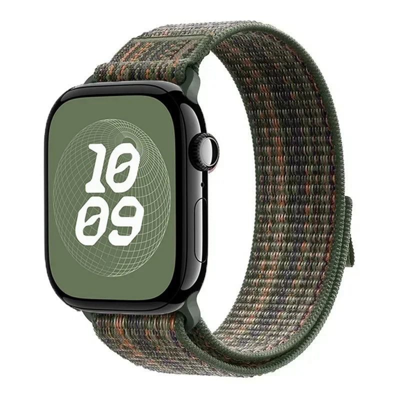 For Apple Watch band 49mm Series 11 10 9 8 7 6 5 4 SE Ultra 2 3 Stripe band 42mm 46mm 45mm 40mm 44mm 41mm Apple Watch Sport Nyon Loop
