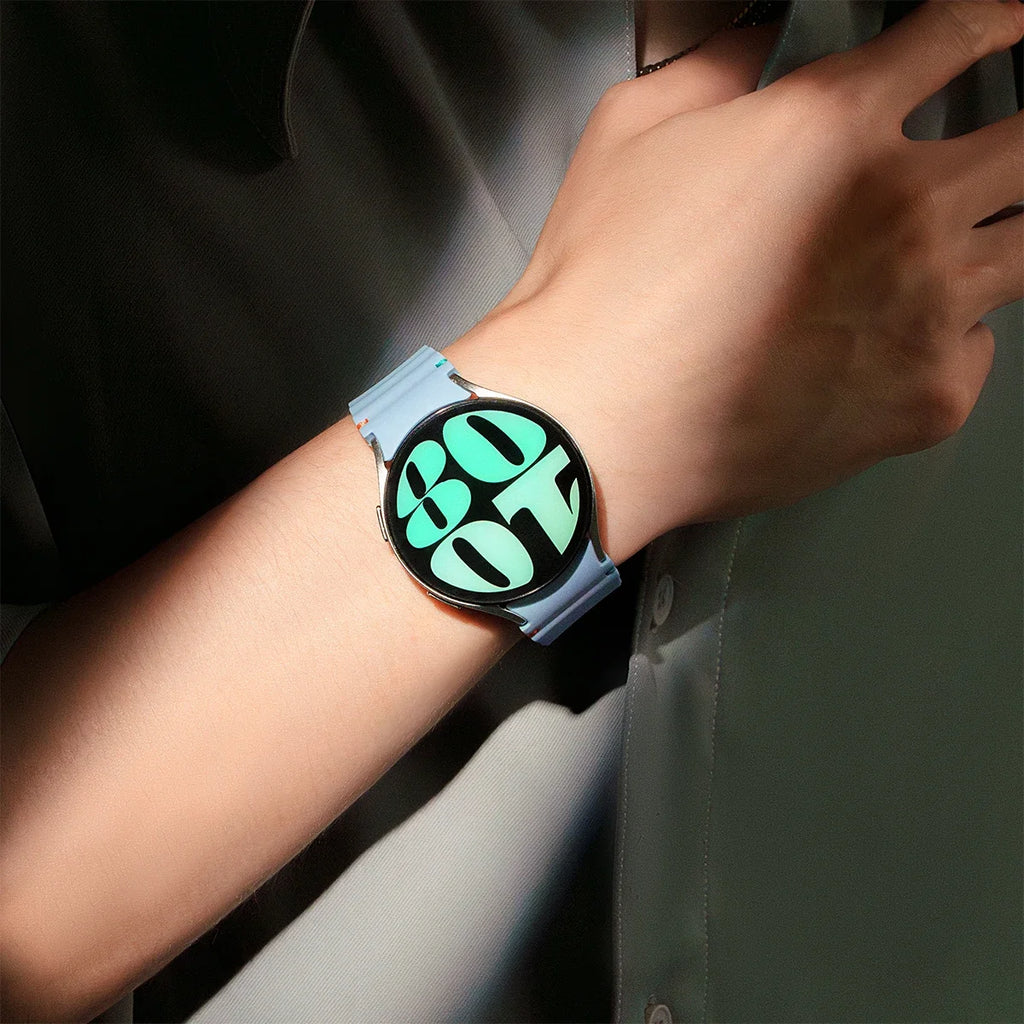 Original Silicone Strap for Samsung Galaxy Watch 7 6 5 4 40mm 44mm 5Pro 45mm Bracelet for Galaxy Watch 4 6Classic 43mm 47mm Band